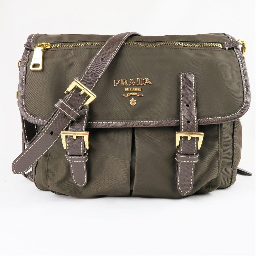 Vintage Prada Sacca Tessuto Nylon Messenger Bag
